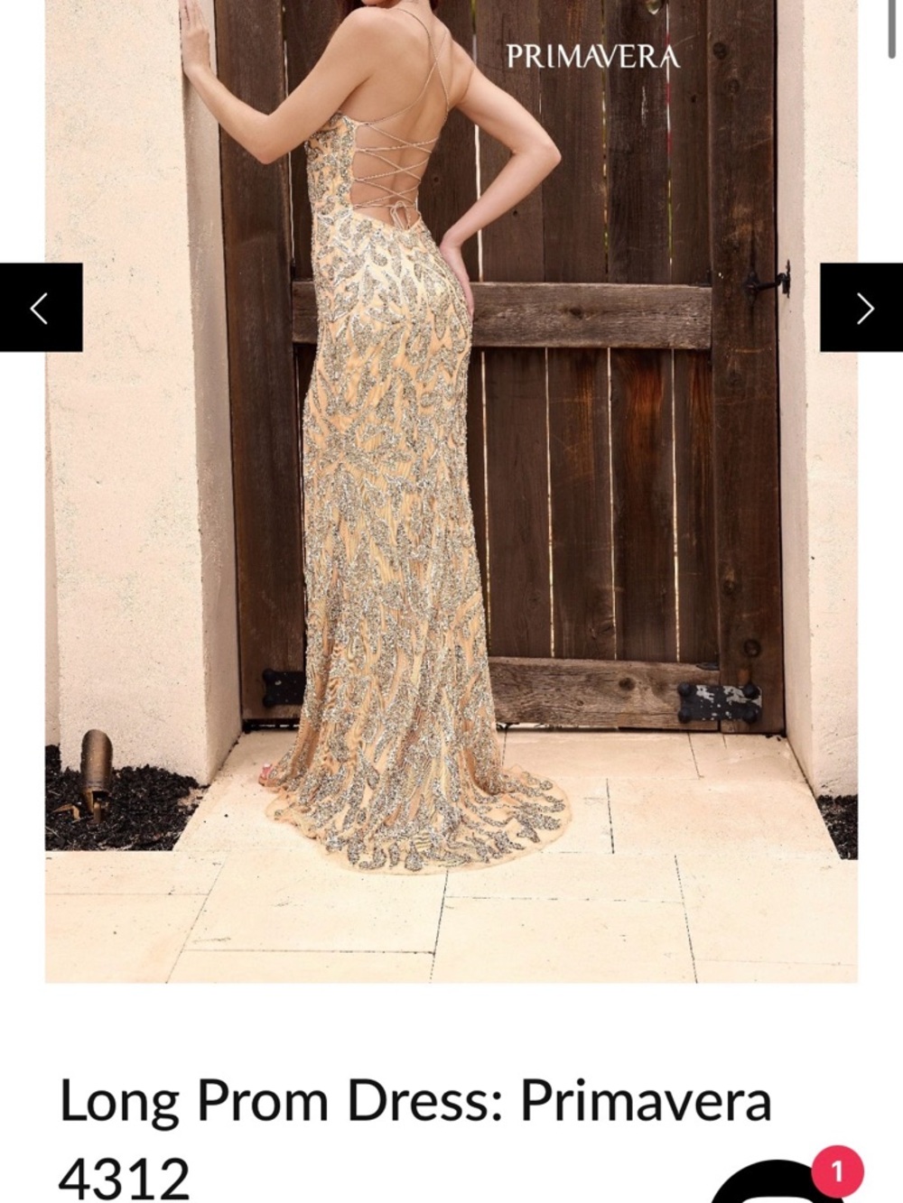 Nude/Silver Sequin Embellished Evening Gown- Long Prom Dress- Wedding Guest
